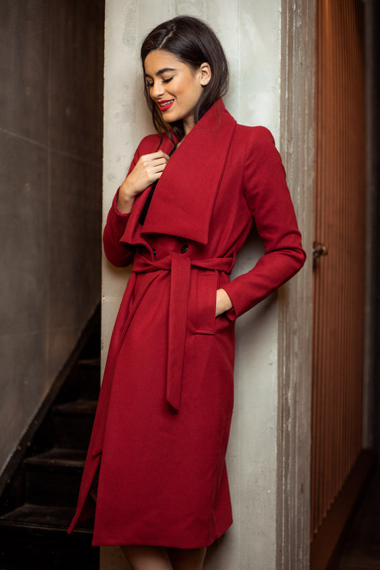 Παλτό midi ημιμάλλινο