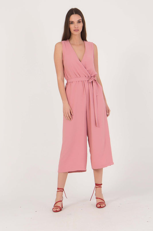 Ολόσωμη ζιπ κιλότ κρουαζέ