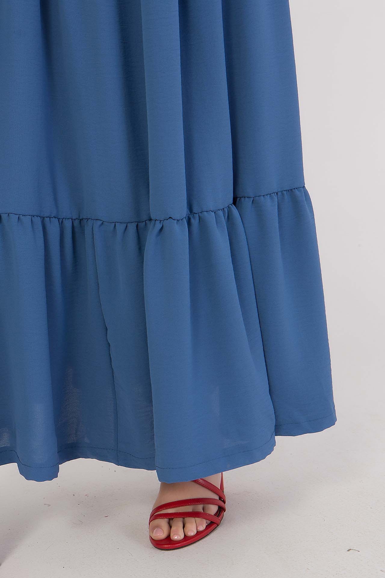 Φόρεμα maxi με βολάν