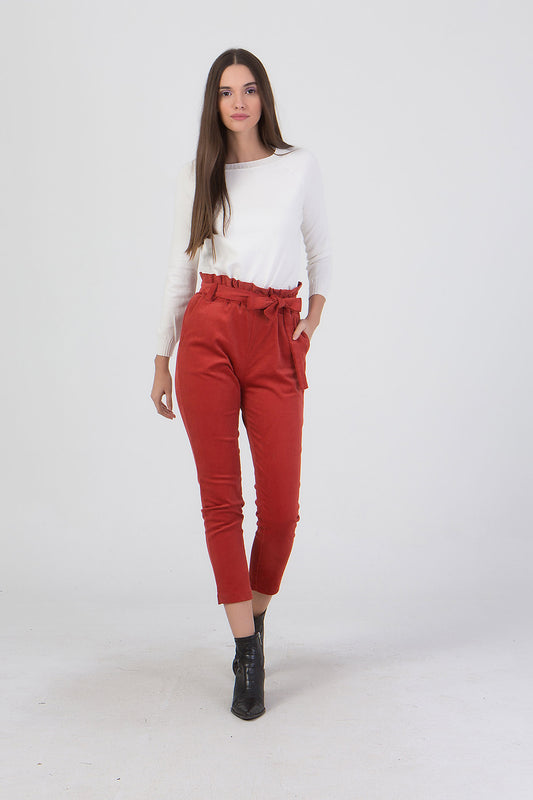 Παντελόνι κοτλέ ψηλόμεσο