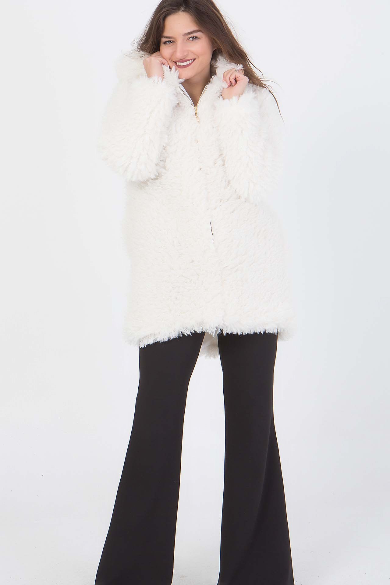 Jacket γούνινο μπουκλέ