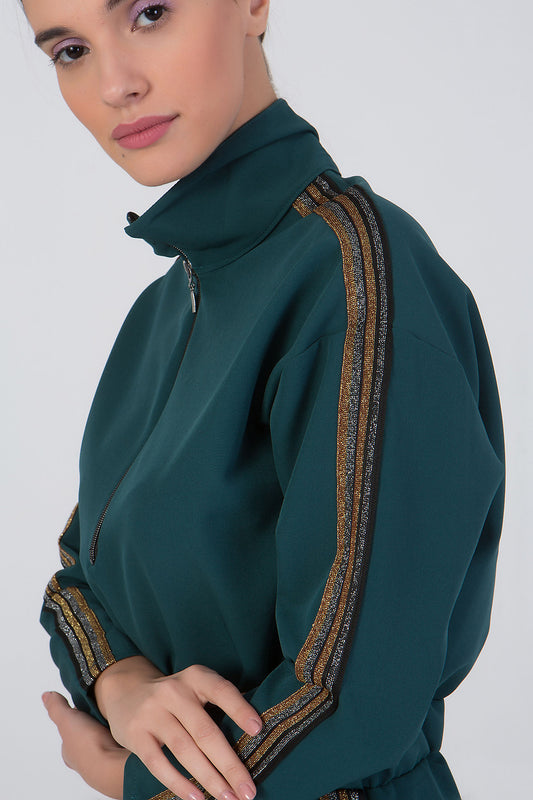 Φόρεμα mini με τρέσσα