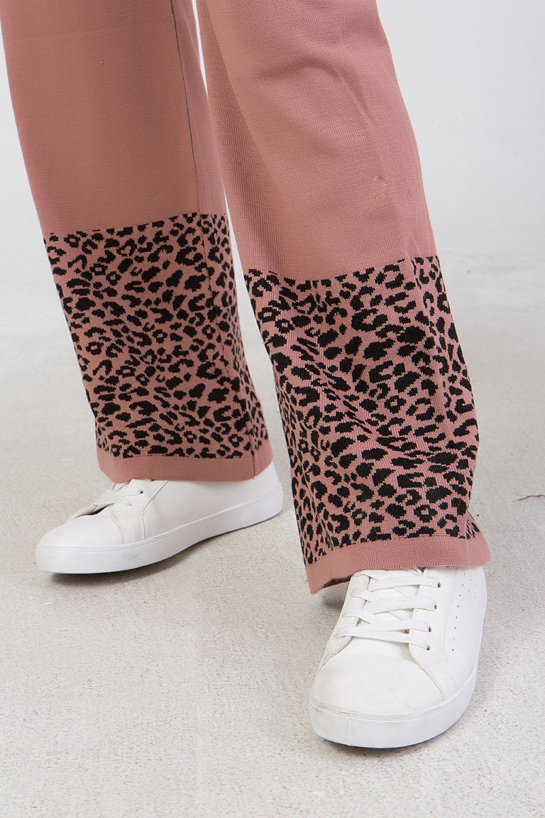 Σετ πλεκτό μπλούζα - παντελόνι