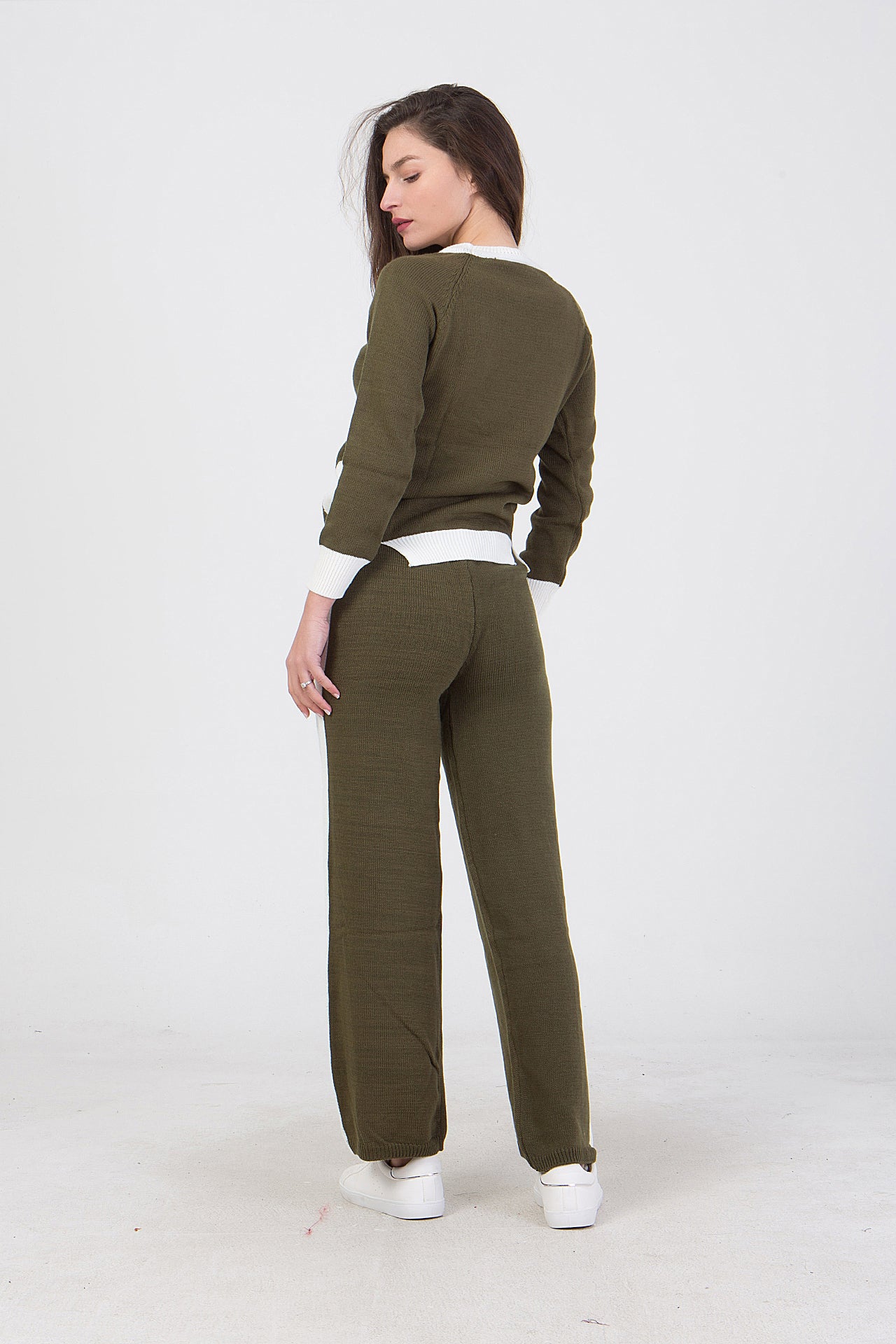 Σετ πλεκτό μπλούζα - παντελόνι
