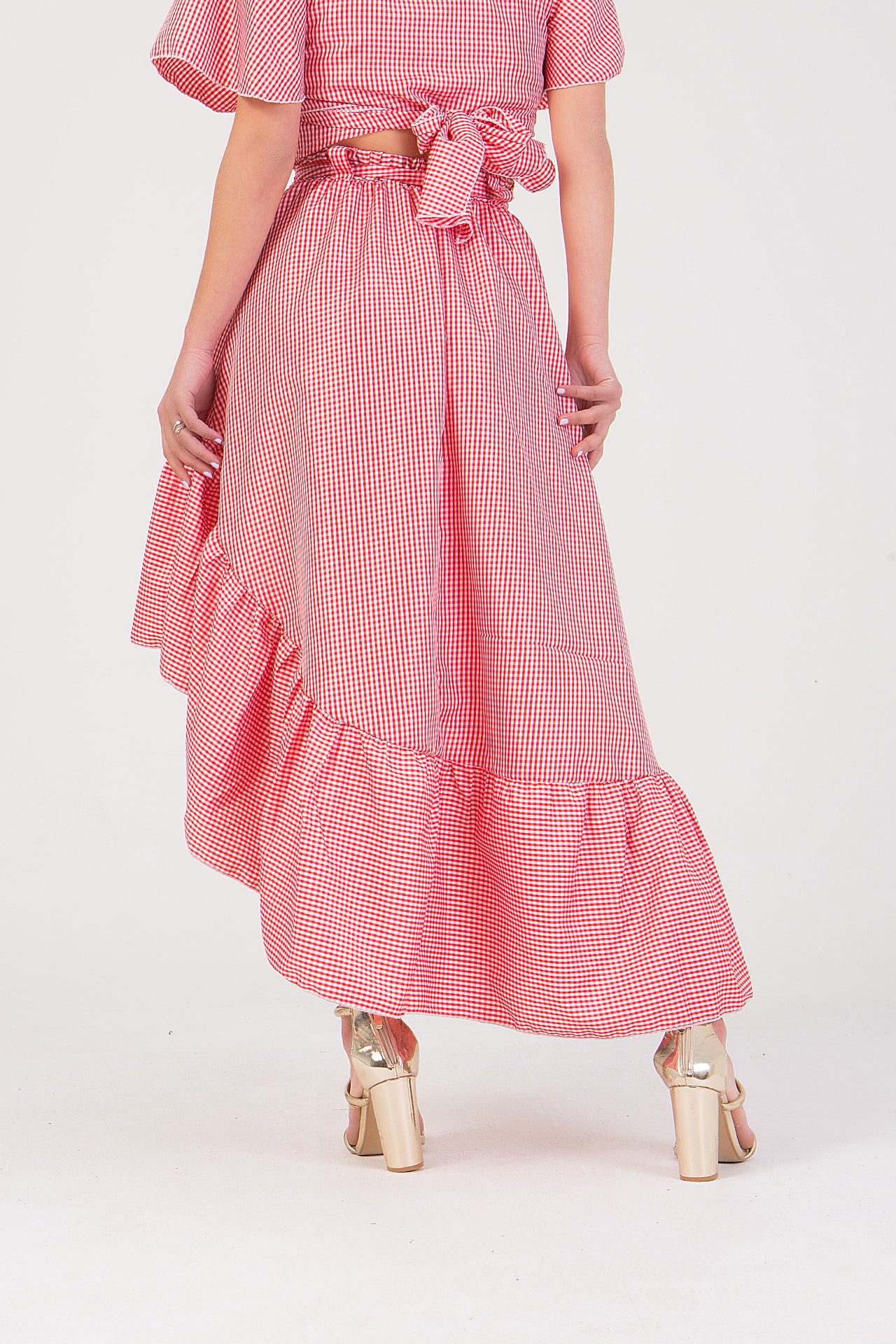 Φούστα καρό ψηλόμεση