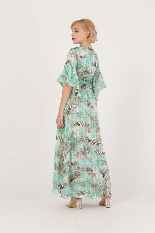 Φόρεμα maxi βραδινό floral