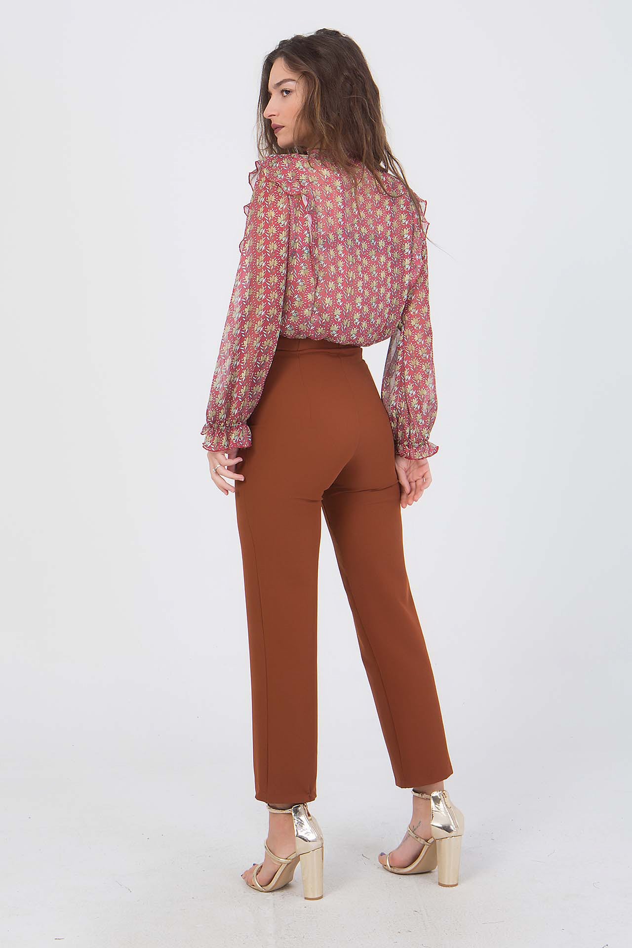 Παντελόνι ψηλόμεσο με φερμουάρ