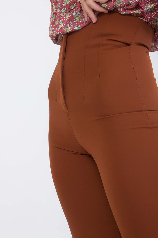 Παντελόνι ψηλόμεσο με φερμουάρ