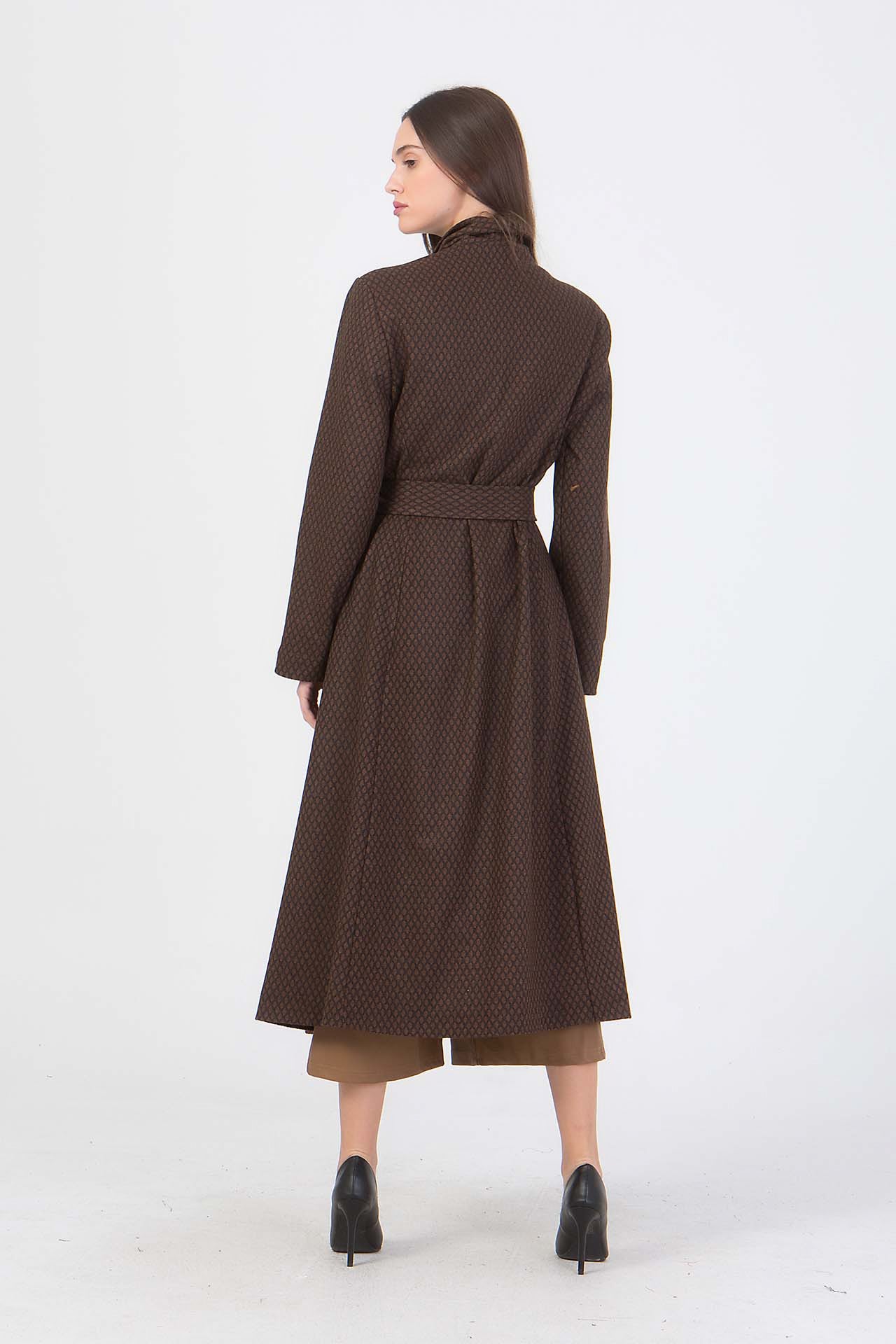 Παλτό με printed μοτίβα