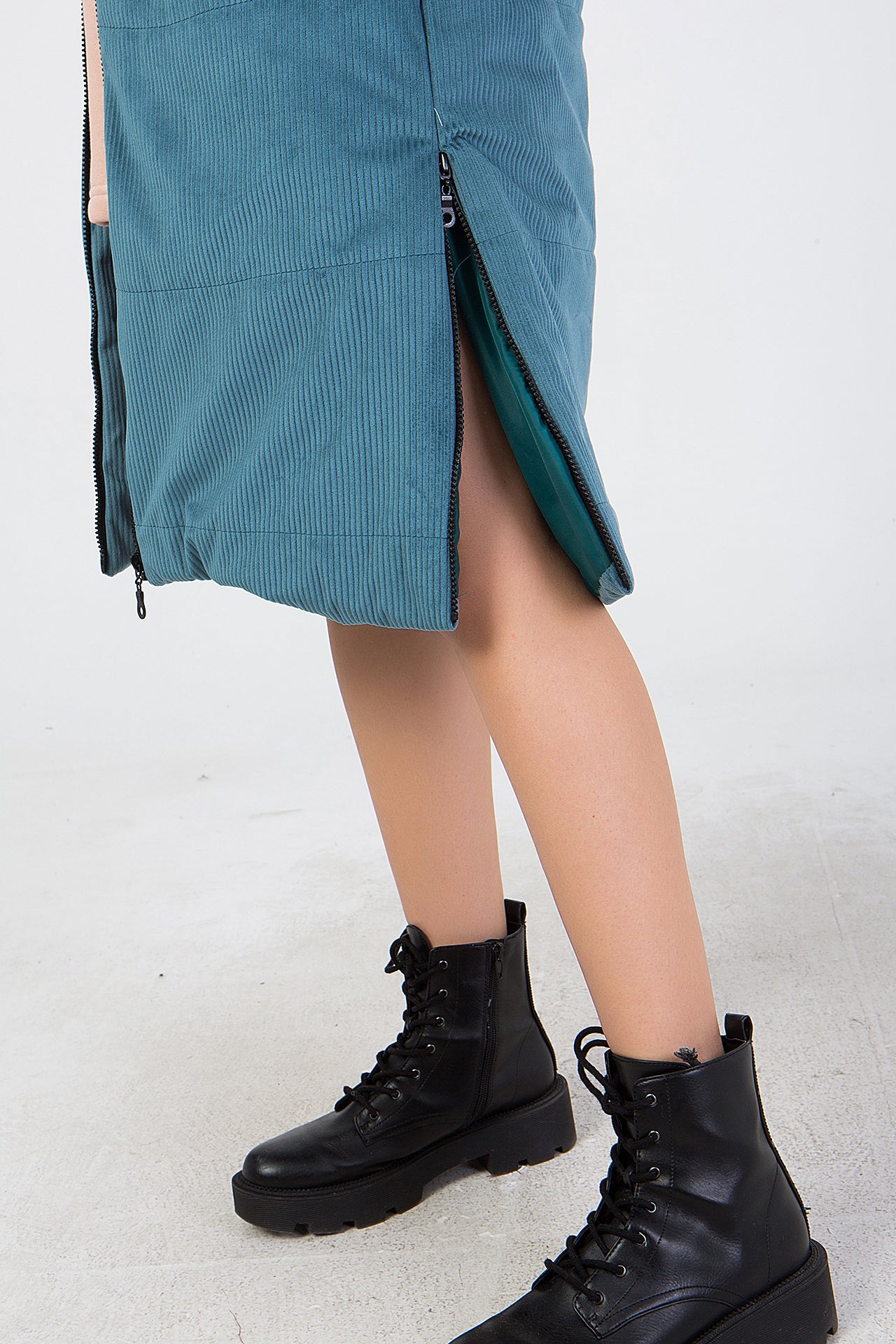 Παλτό κοτλέ με κουκούλα