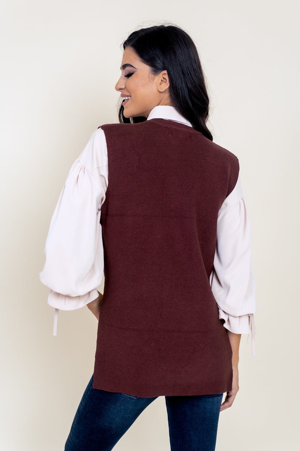 Καζάκα πλεκτή ασύμμετρη