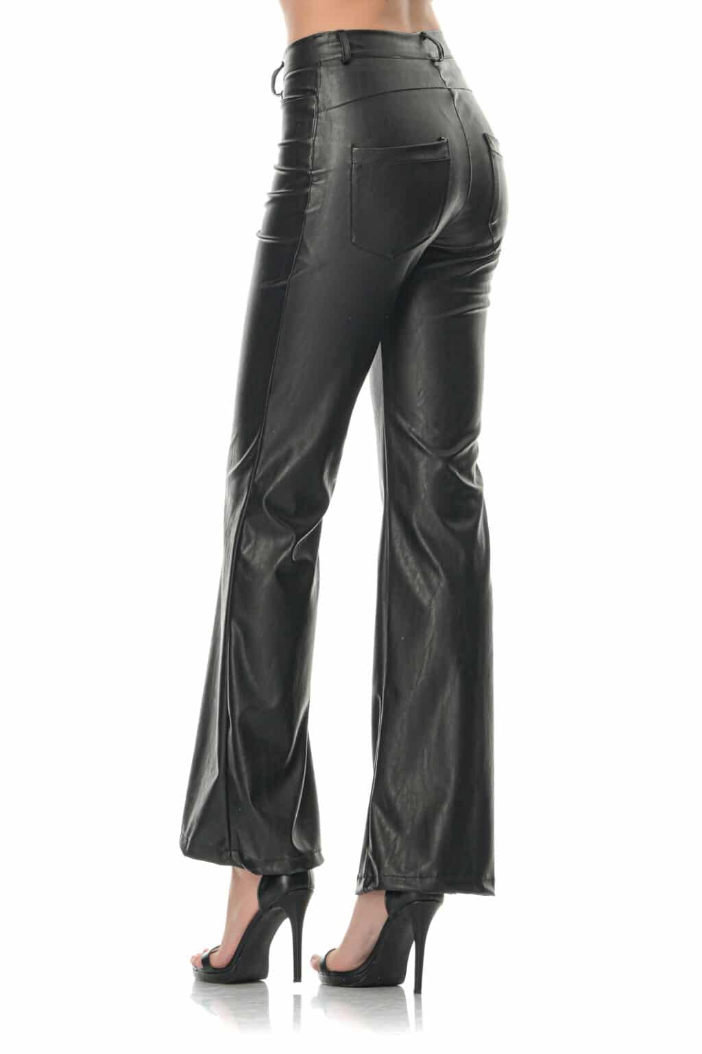 Παντελόνι δερματίνης καμπάνα