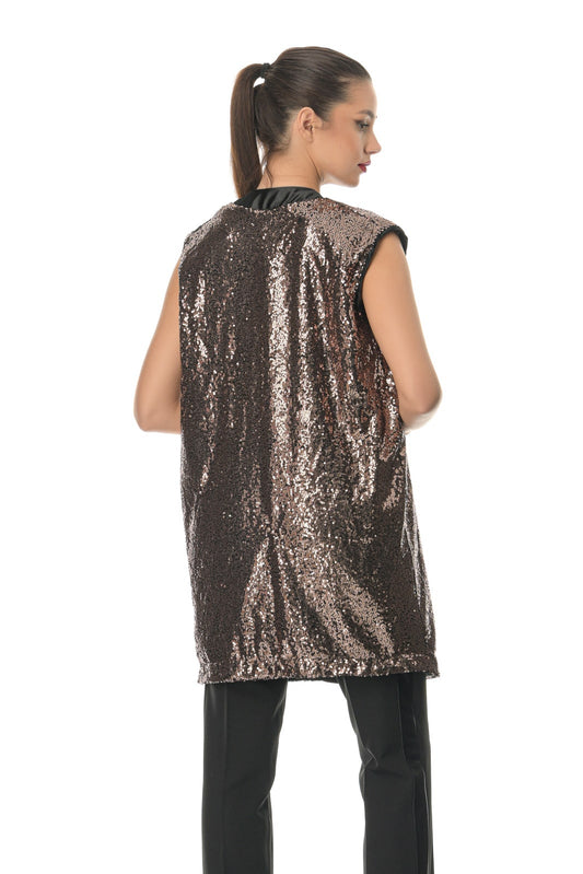 Γιλέκο με παγιέτες