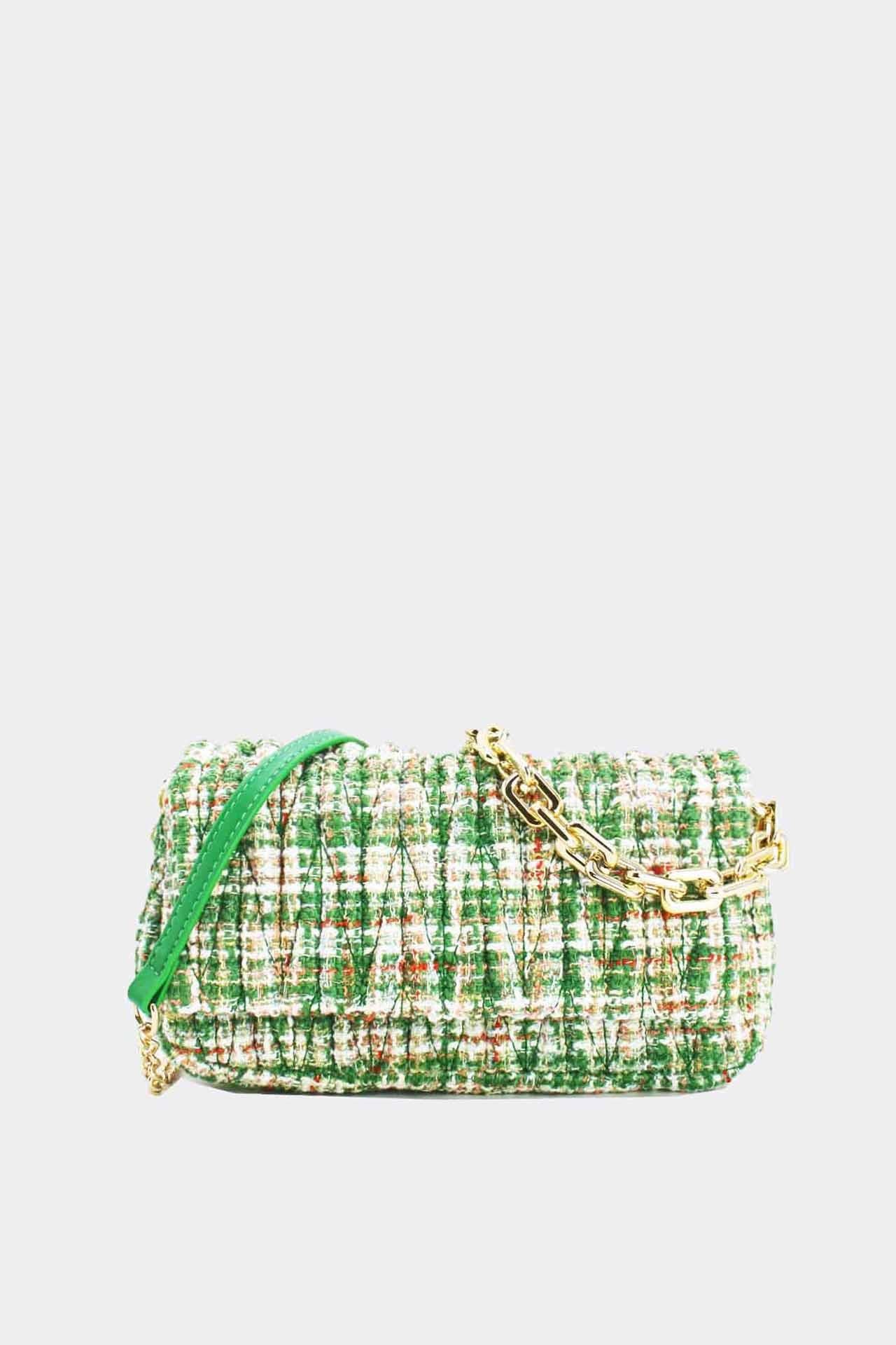 Τσάντα ώμου tweed small