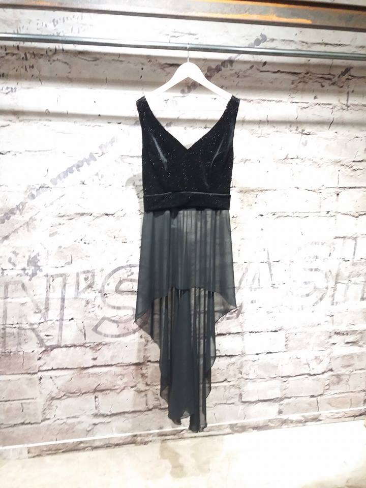 Top βελουτέ lurex με διαφάνεια