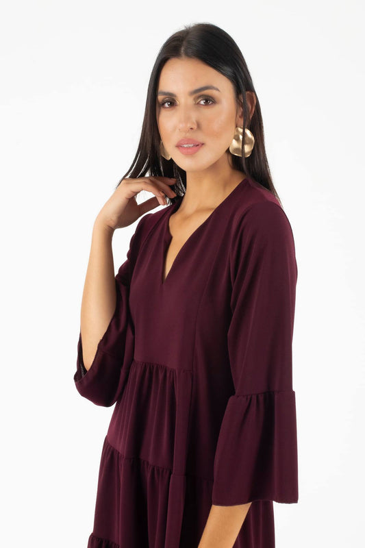 Φόρεμα mini με βολάν