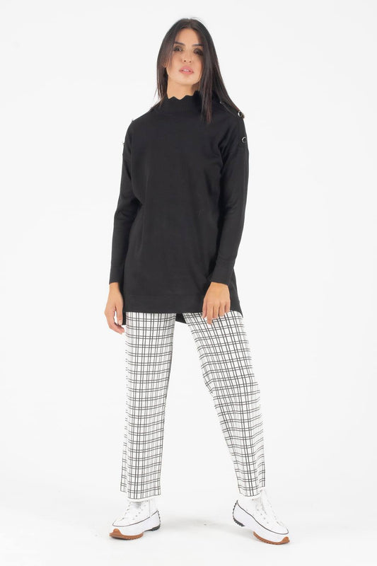 Σετ πλεκτό μπλούζα - παντελόνι