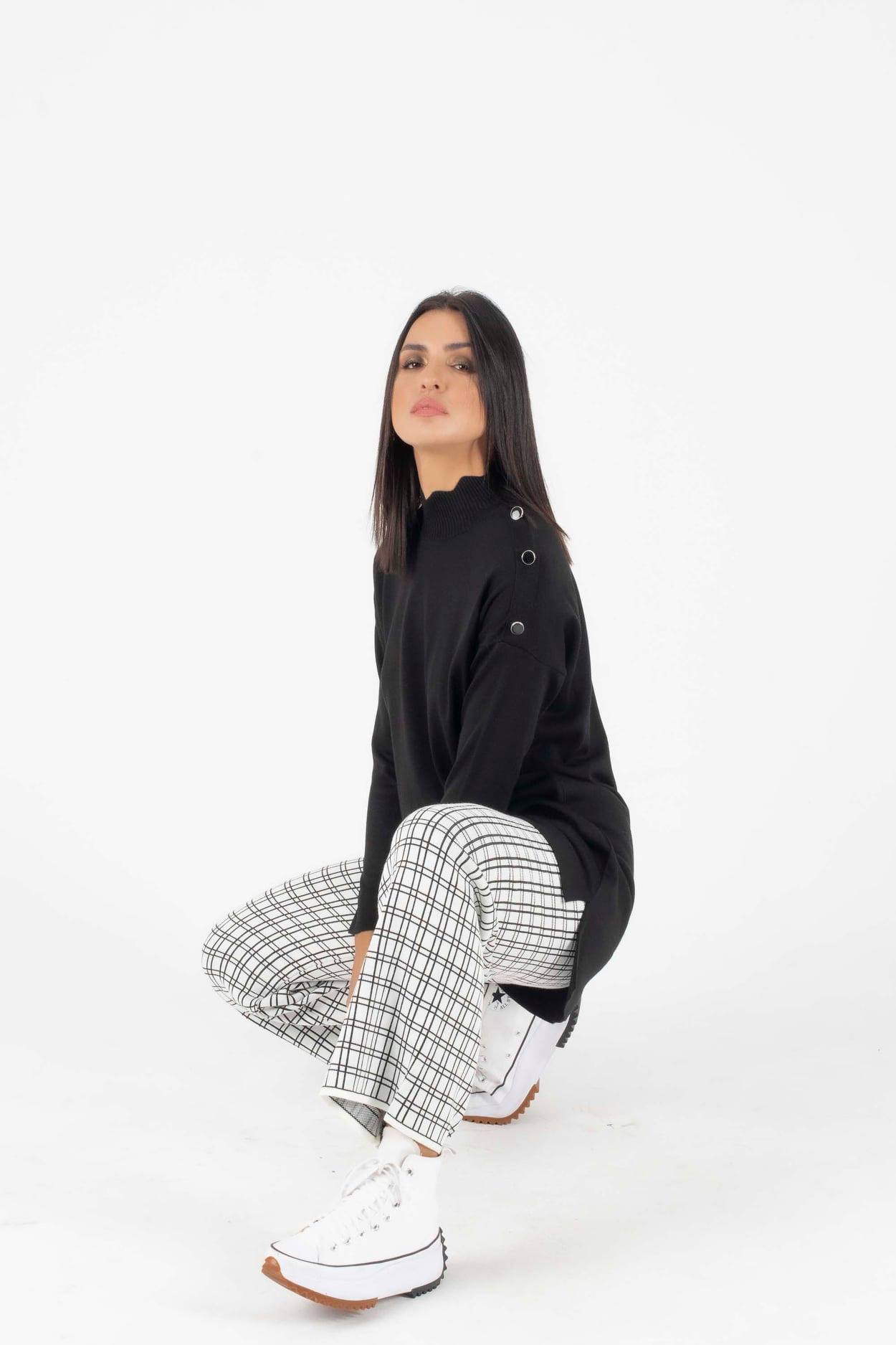 Σετ πλεκτό μπλούζα - παντελόνι