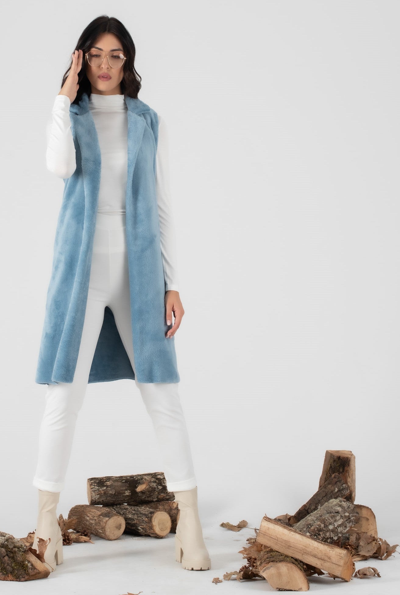 Γιλέκο από faux γουνάκι