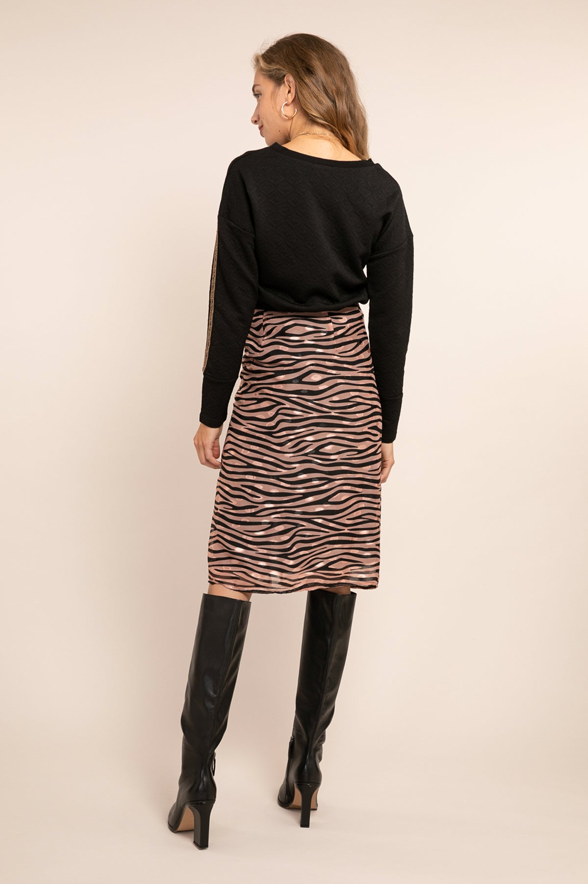 Φούστα midi animal printed