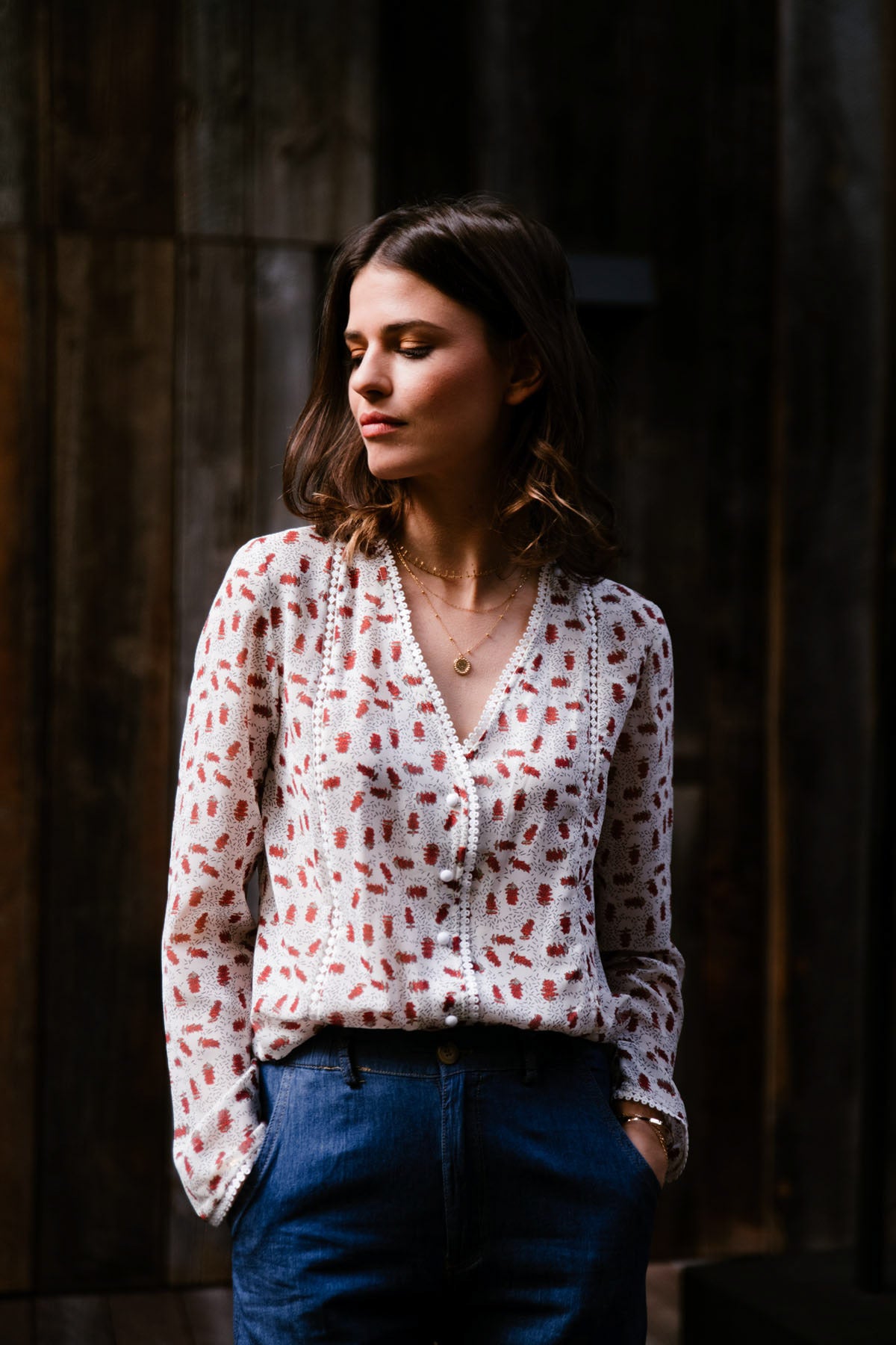 Πουκάμισο εμπριμέ