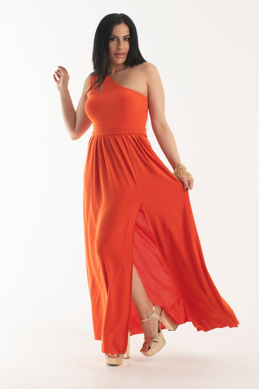 Φόρεμα maxi με εφέ