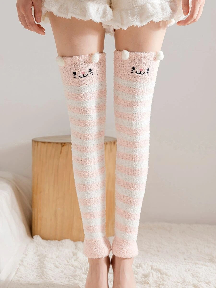 Leg warmers fluffy γκέτες