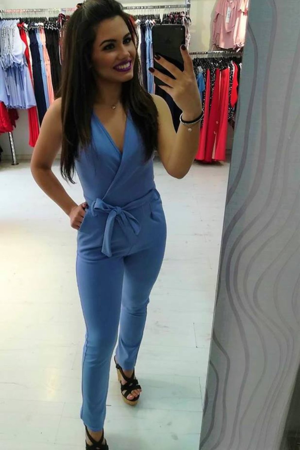 Ολόσωμη φόρμα αμάνικη κρουαζέ