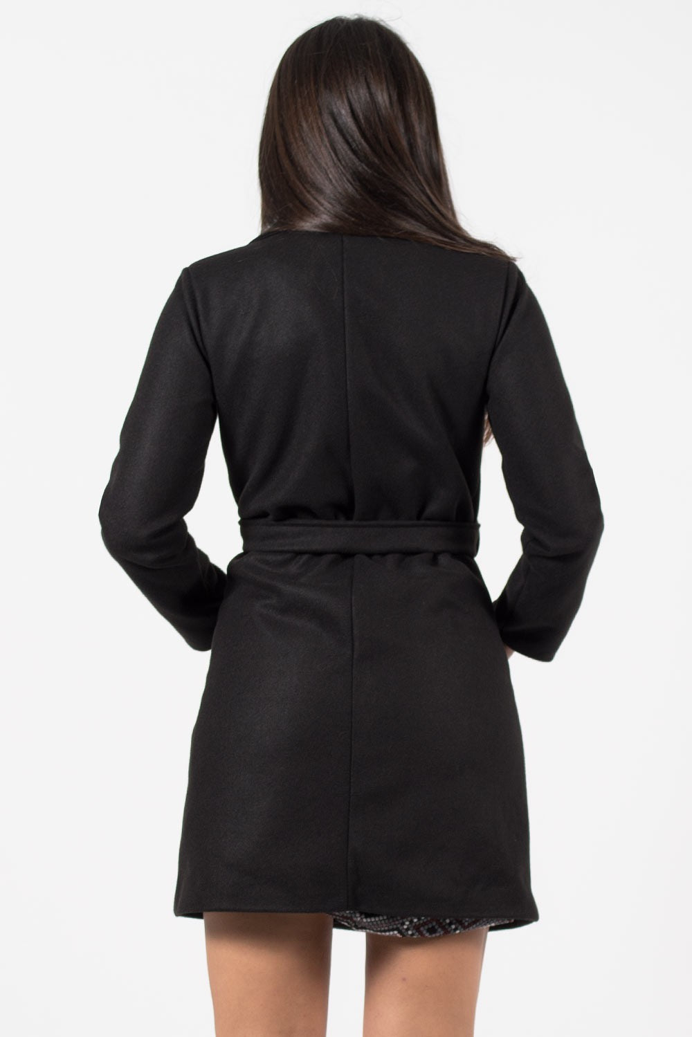 Παλτό με λοξό φερμουάρ