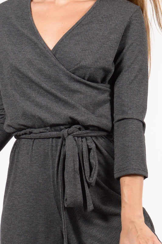 Ολόσωμη φόρμα rib cropped