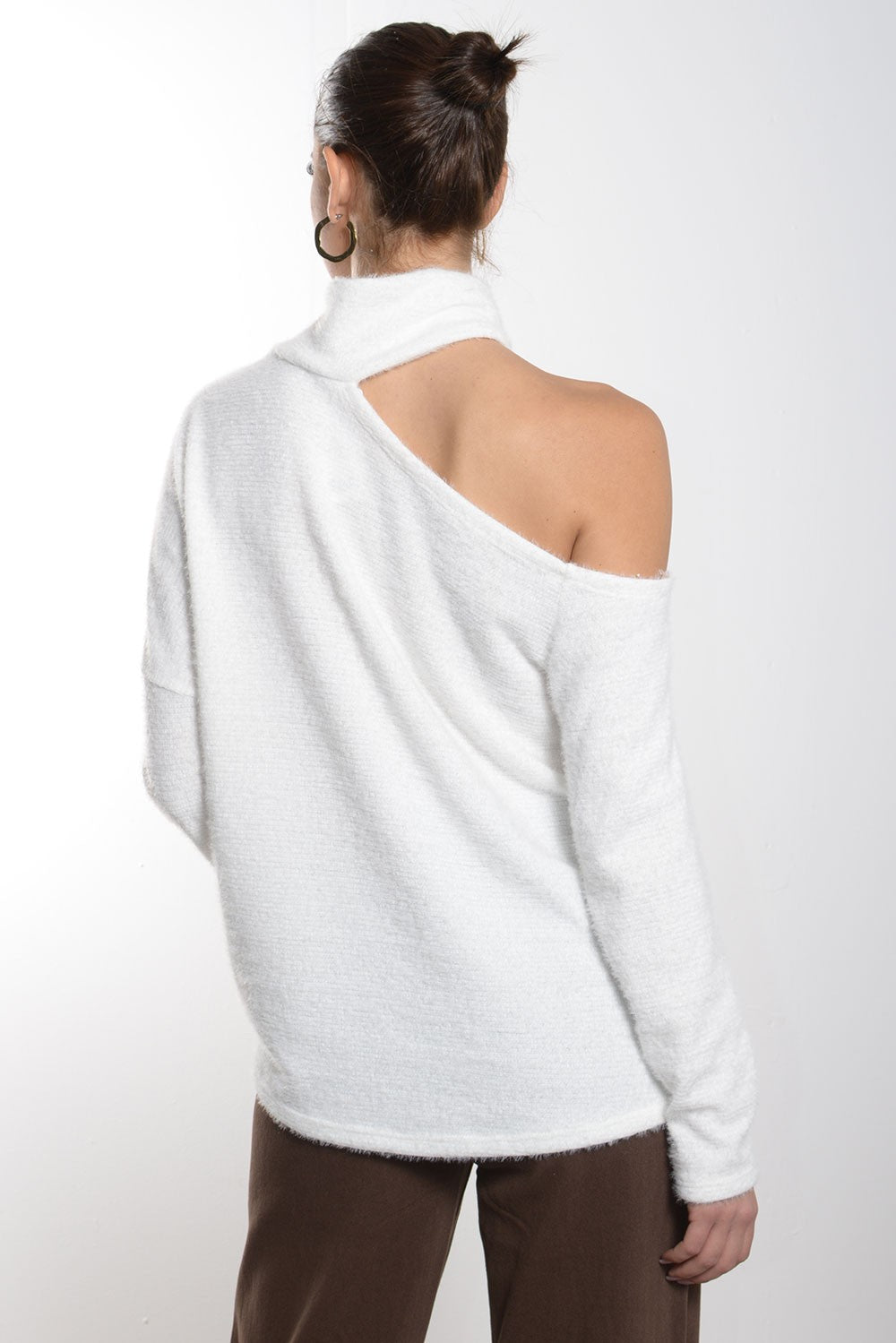 Μπλούζα πλεκτή έξωμη