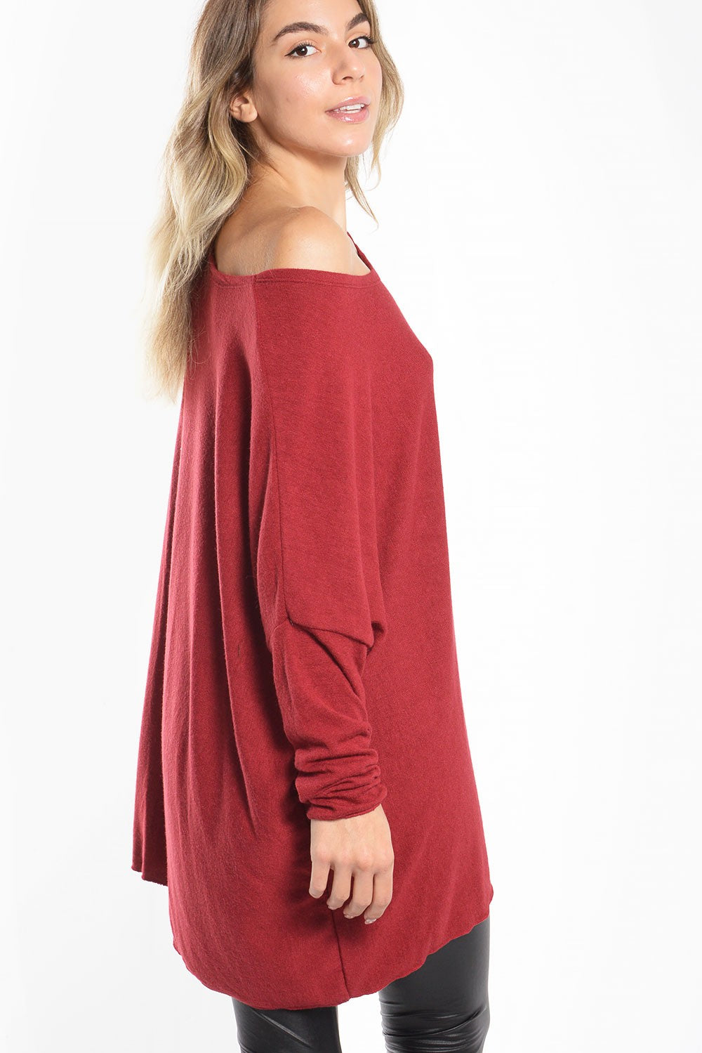 Μπλούζα oversized νυχτερίδα