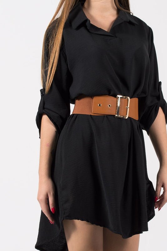 Πουκαμίσα ασύμμετρη χωρίς κουμπιά