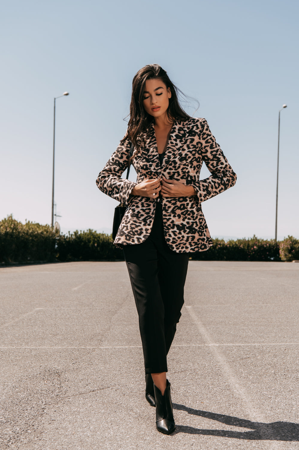 Blazer animal printed