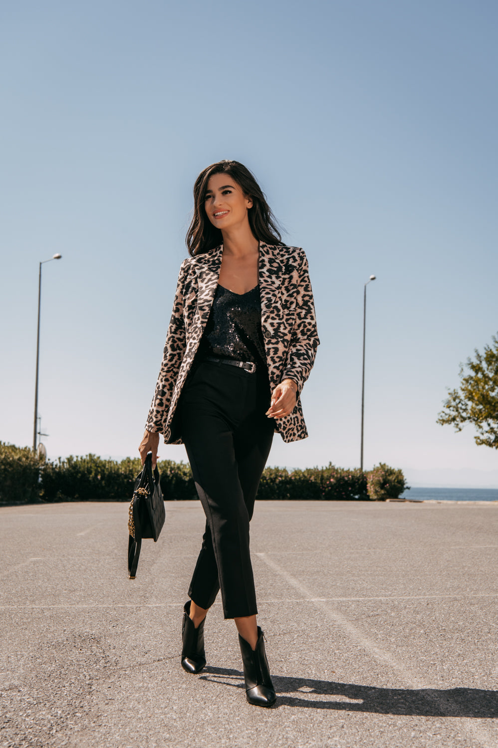 Blazer animal printed