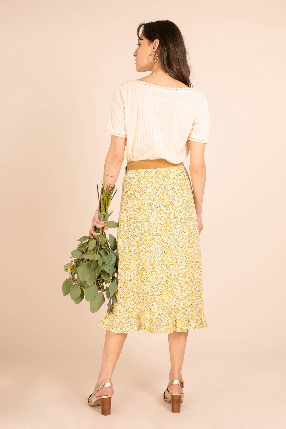 Φούστα midi floral