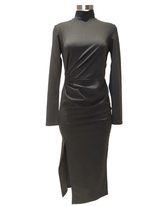 Φόρεμα midi pencil detailed