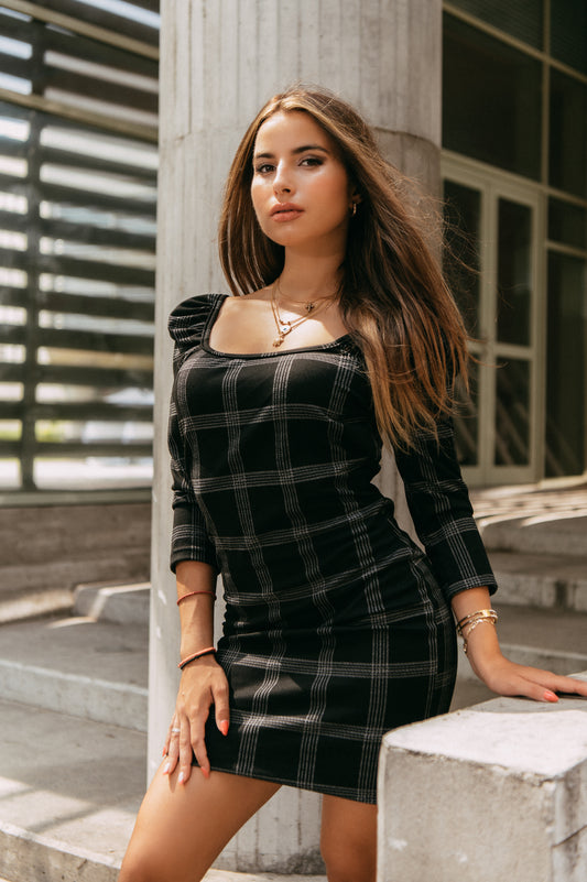 Φόρεμα mini καρό