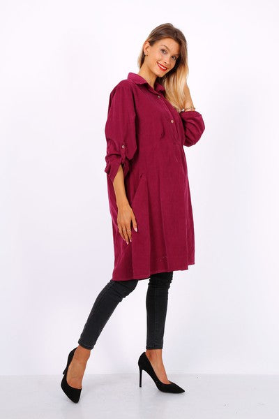 Φόρεμα midi βαμβακερό