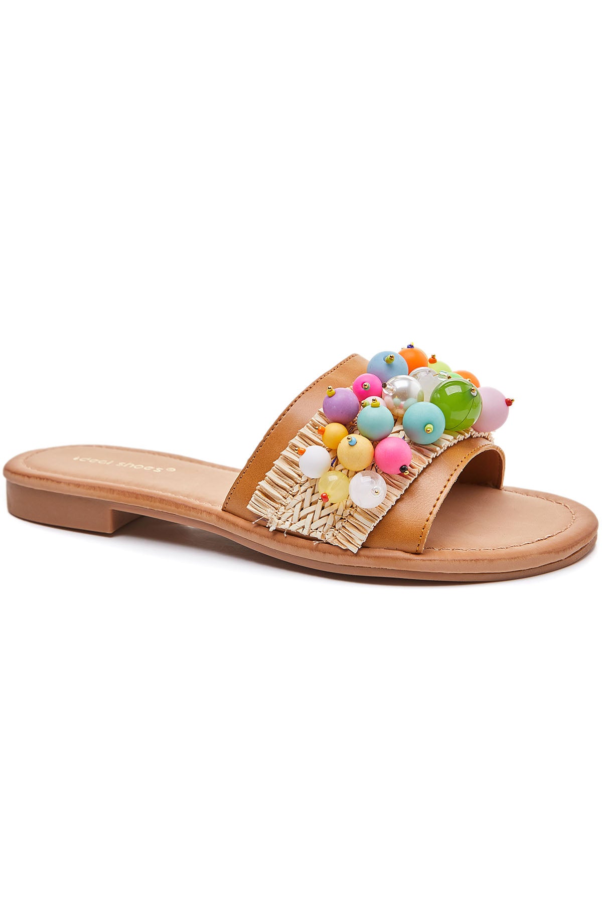 Sandals flat με λεπτομέρεια