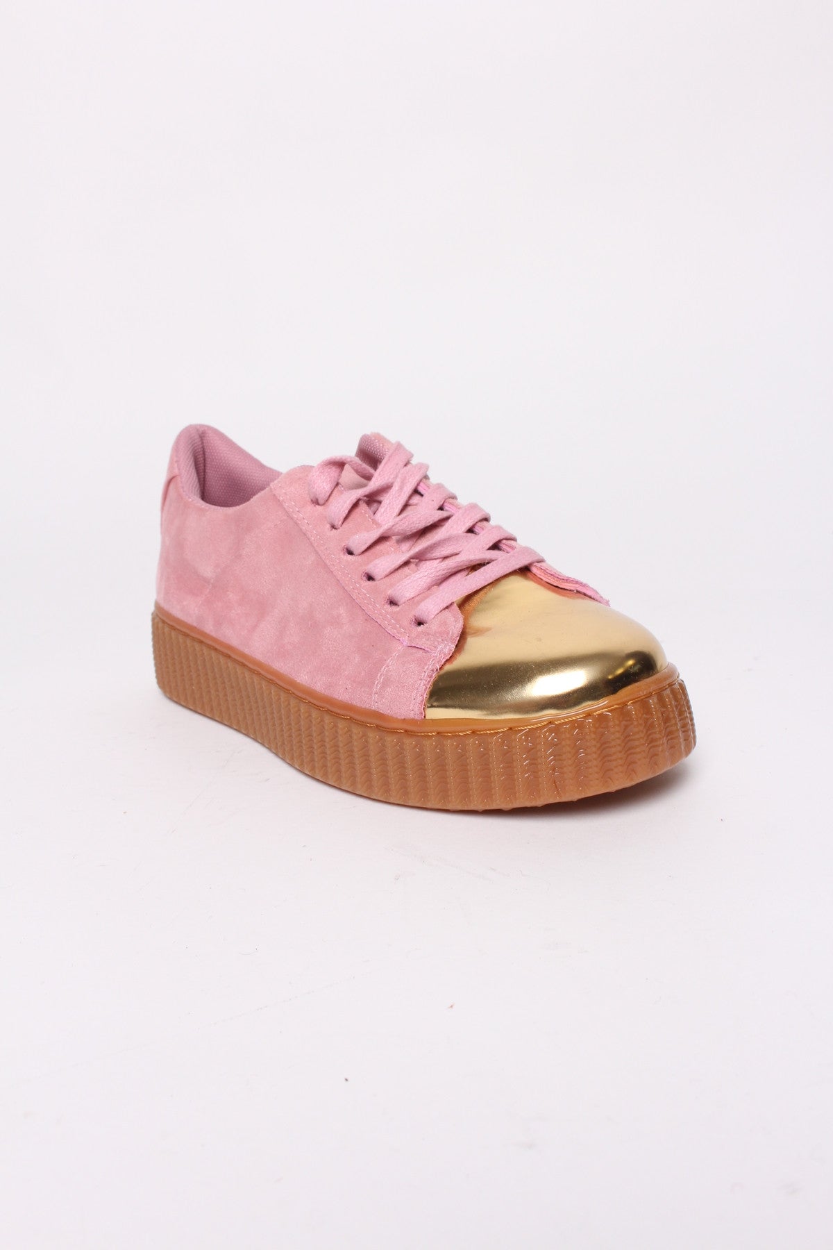 Sneakers με χρυσαφί λεπτομέρεια