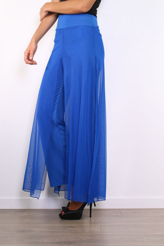 Παντελόνα με διαφάνεια και διπλό ύφασμα