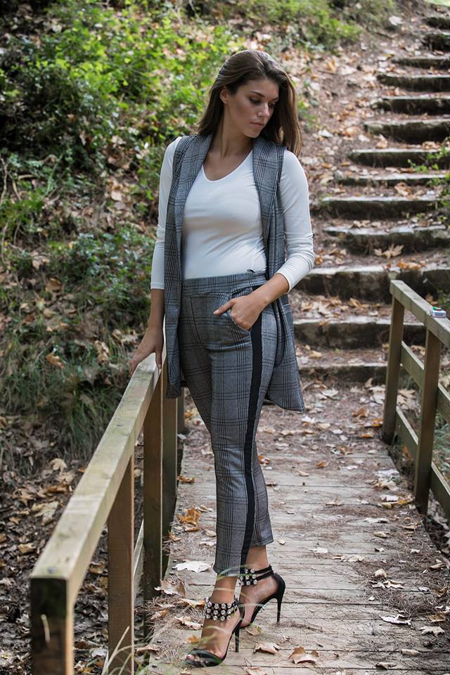 Παντελόνι καρό ελαστικό