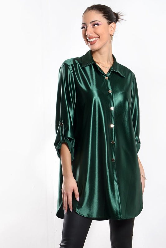 Πουκαμίσα satin oversized