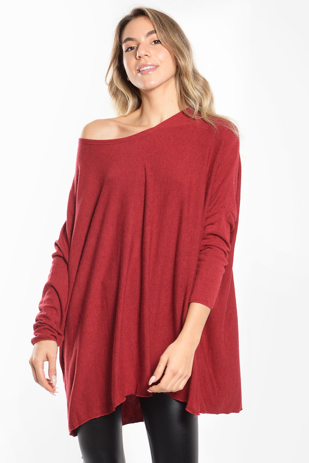Μπλούζα oversized νυχτερίδα