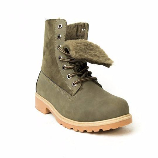 Μποτάκι ορειβατικό με επένδυση γούνας εσωτερικά
