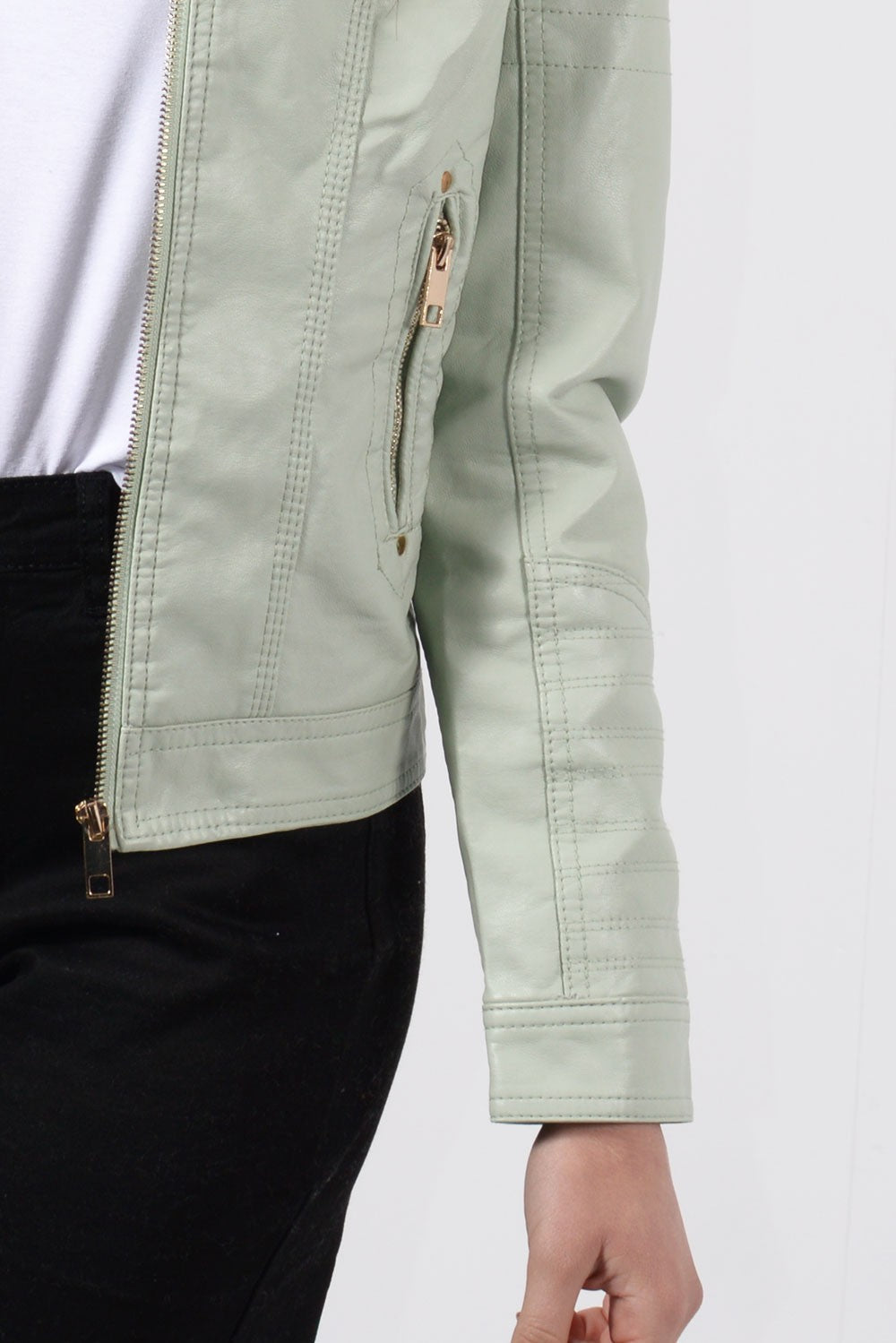 Biker Jacket από δερματίνη