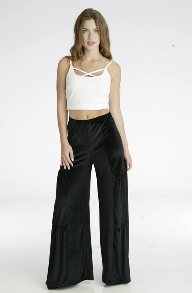 Παντελόνι βελουτέ σε Α γραμμή