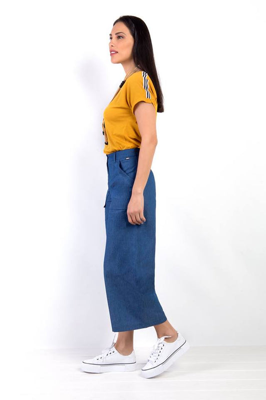 Παντελόνι cropped denim