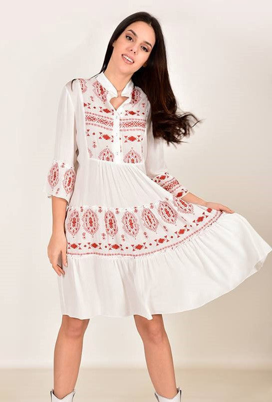 Φόρεμα boho midi